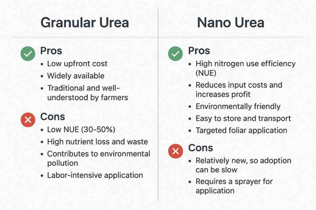 Nano Urea vs Granular Urea: The Future of Farming is Here 3 Nano Urea vs Granular Urea