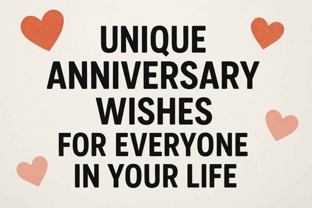 100+ Unique Anniversary Wishes for Everyone You Know 3 Happy Anniversary Wishes for Everyone in Your Life