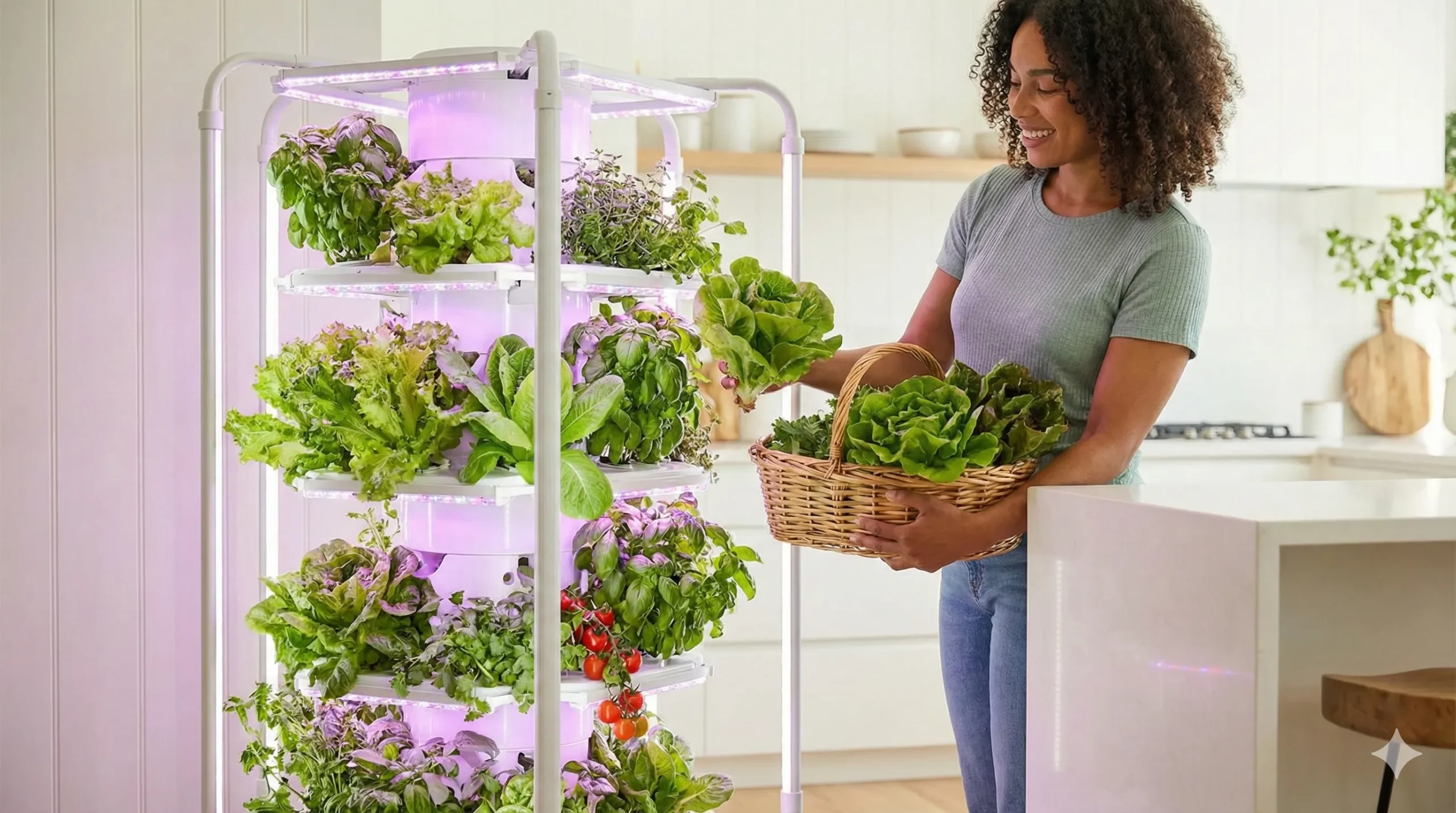 harvesting fresh produce