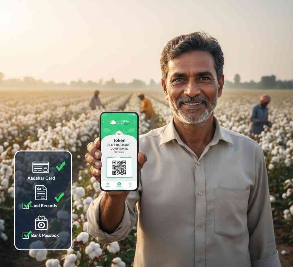 kapas kisan slot booking