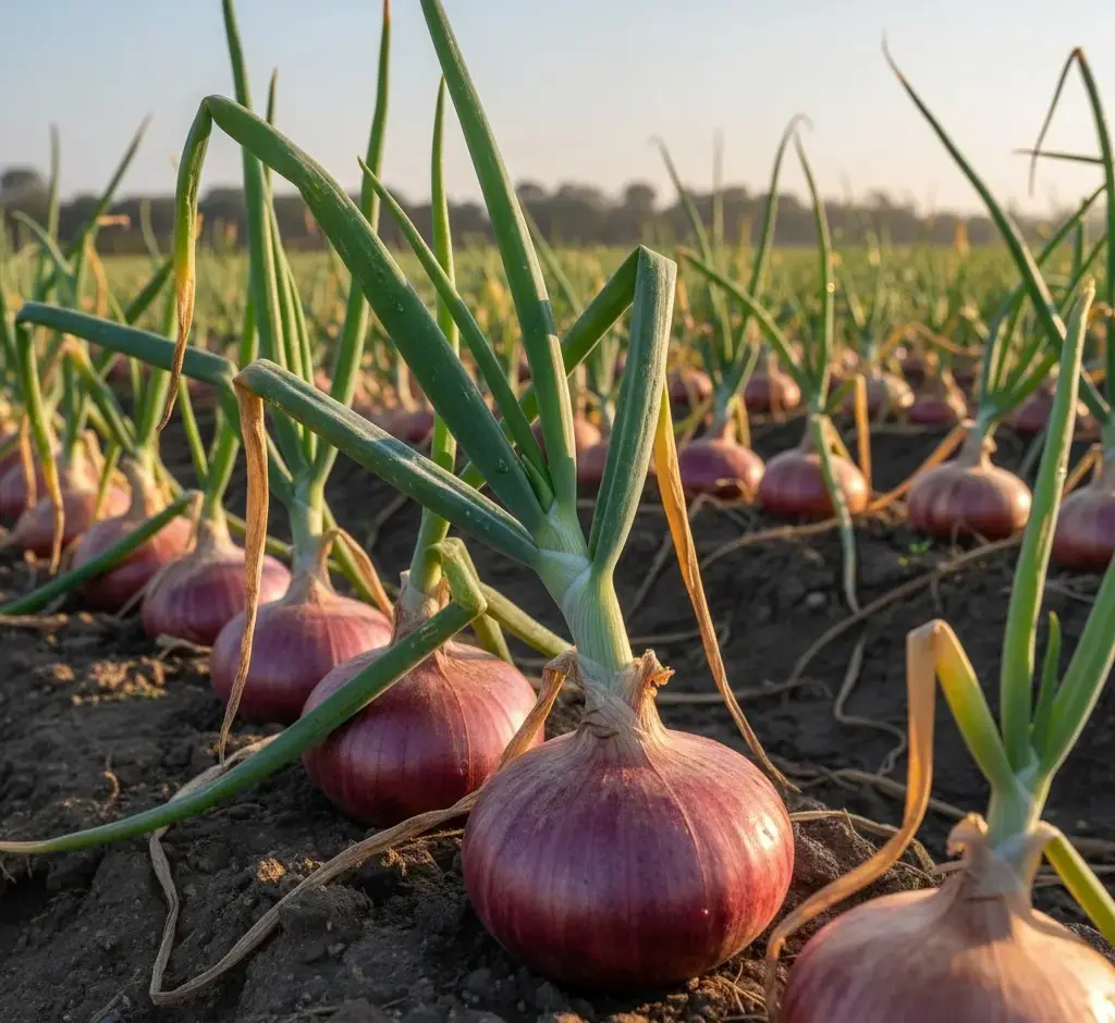 Best Winter Crops for Export From India 4 Onions in fields